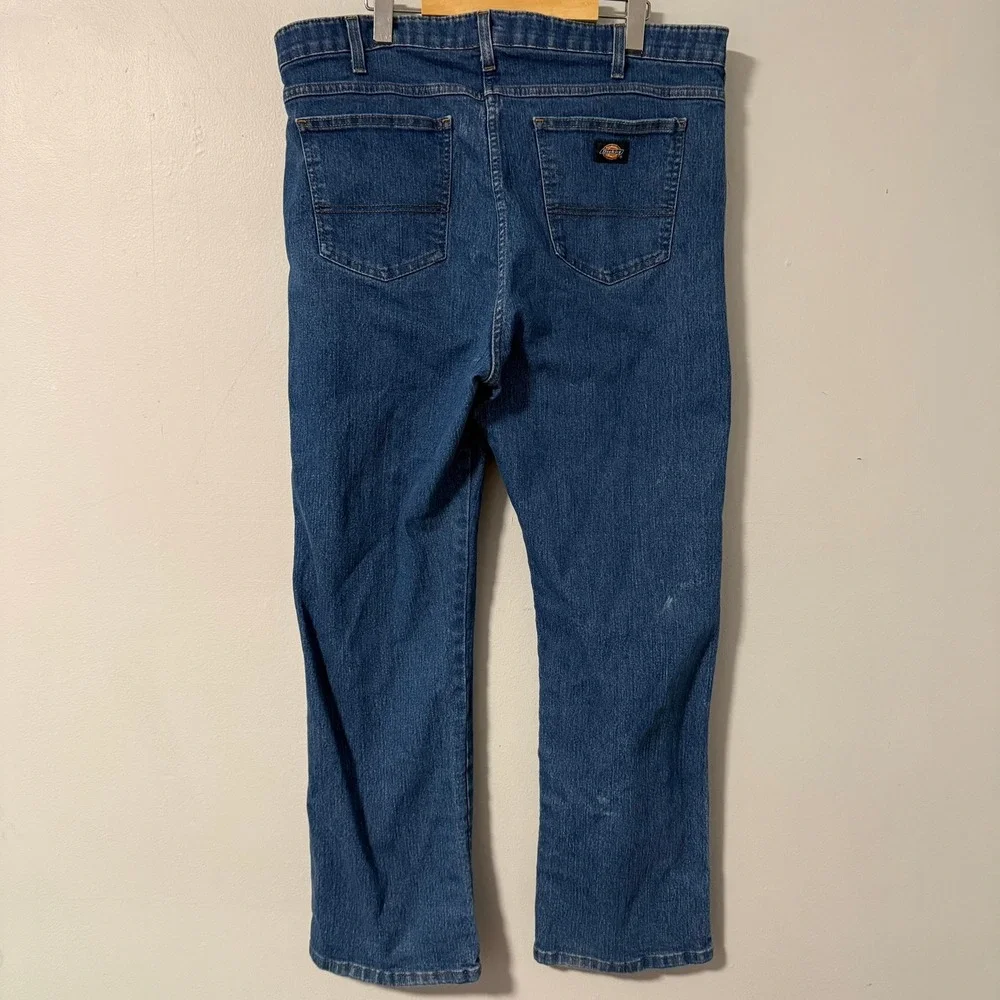 Dickies FLEX Jeans 38x30 Blue Straight Leg Denim Pants‎ Workwear 2 pair bundle